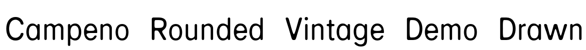 Campeno Rounded Vintage Demo Drawn Font Image