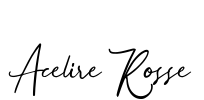 Acelire Rosse Font Image