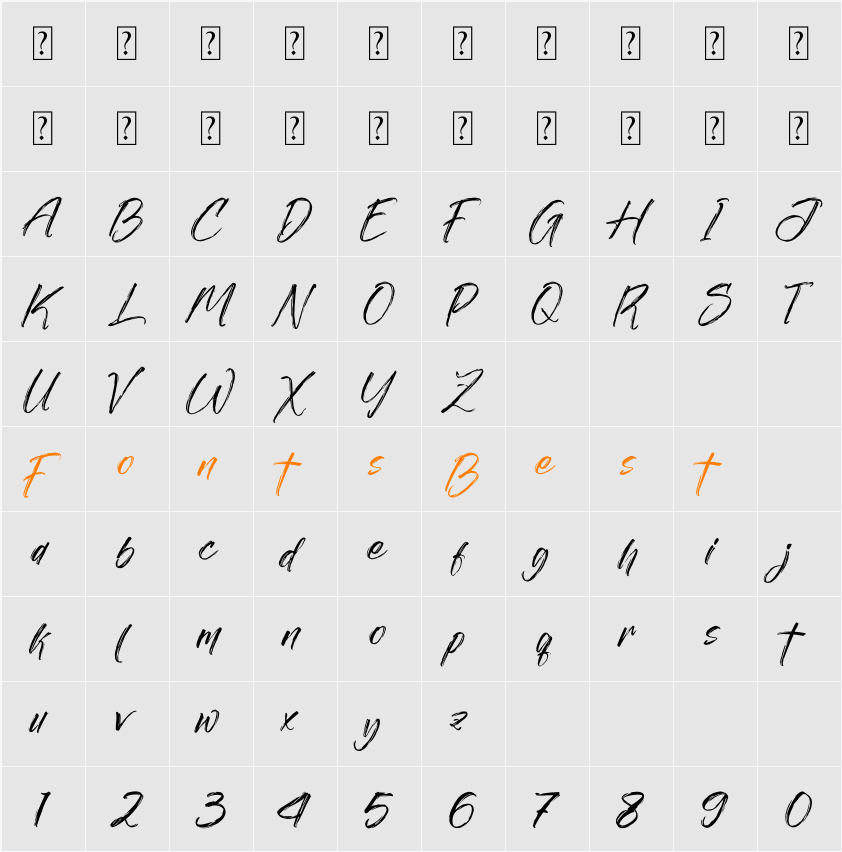 Calderyon Character Map