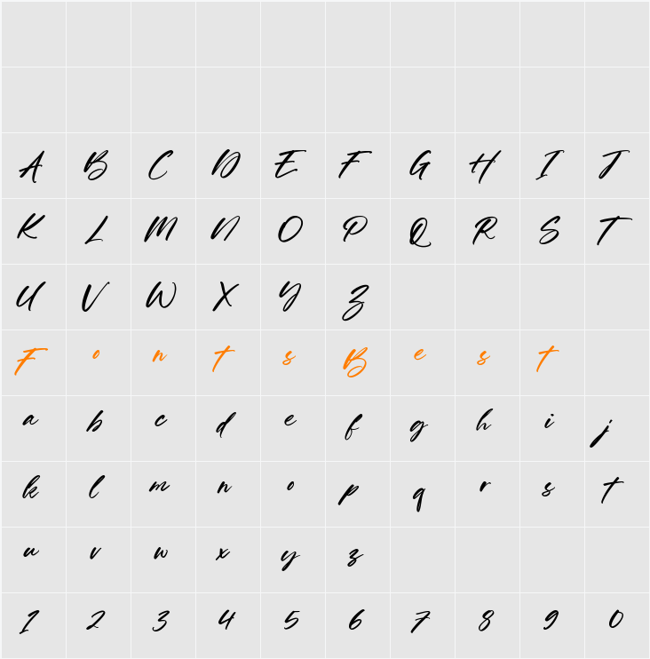 Pairland Character Map