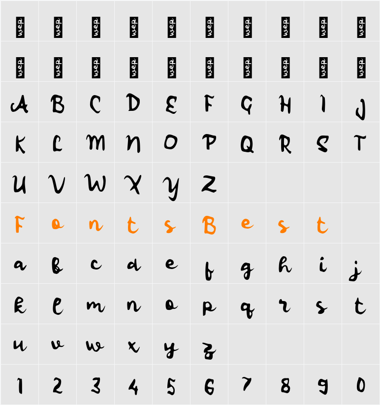 L Landya Character Map