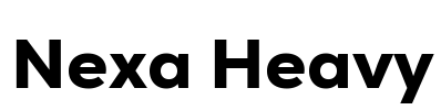 Nexa Heavy Font Image