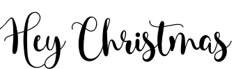Hey Christmas Font Image