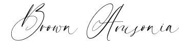 Brown Amsonia Font Image