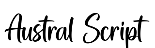 Austral Script Font Image