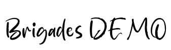 Brigades DEMO Font Image