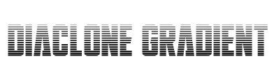 DiaClone Gradient Font Image