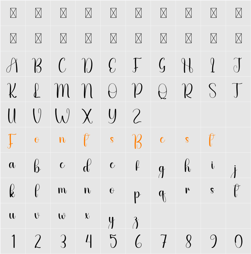 Signal Character Map