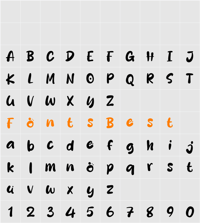 Ponari Character Map