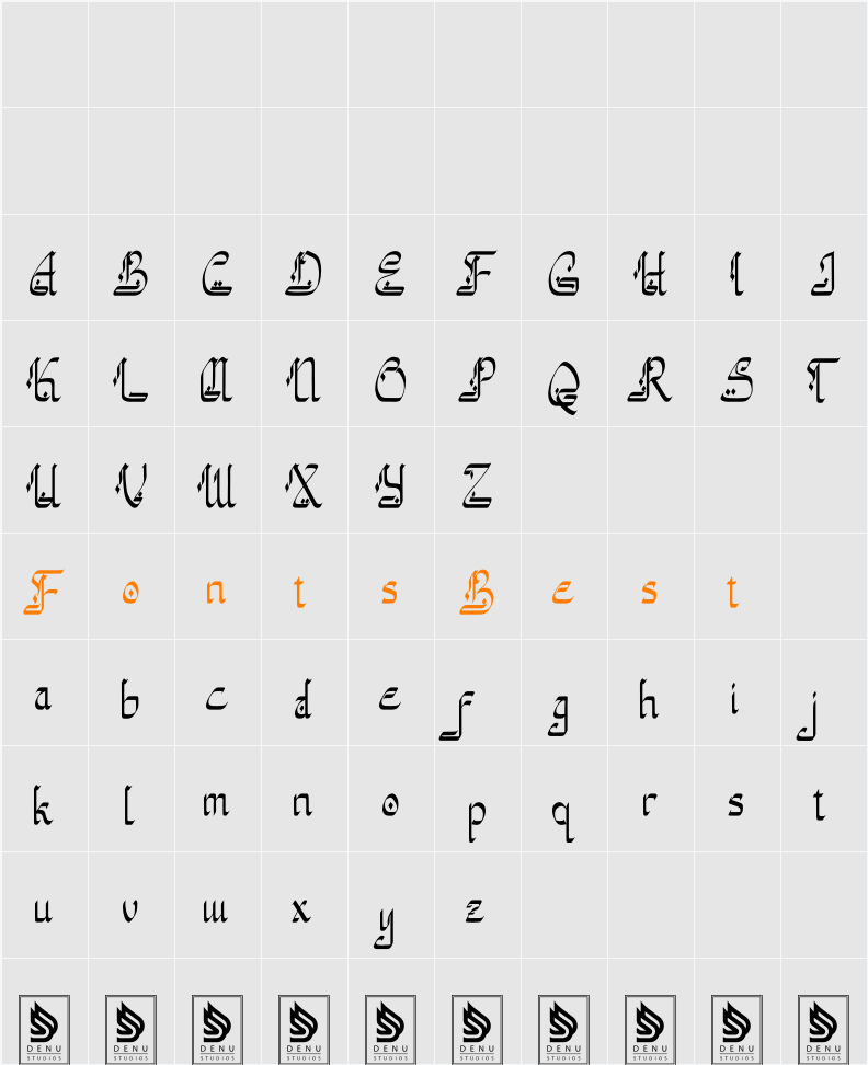 Akytuloh Character Map