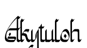 Akytuloh Font Image