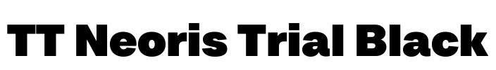 TT Neoris Trial Black Font Image