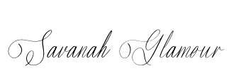 Savanah Glamour Font Image