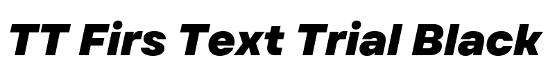 TT Firs Text Trial Black