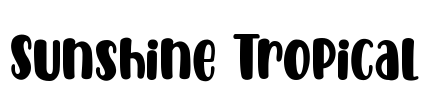 Sunshine Tropical Font Image