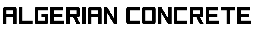 Algerian Concrete Font Image