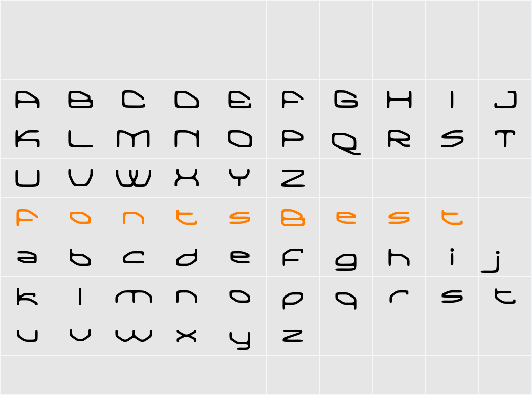 Gefalent Drawn Demo Character Map