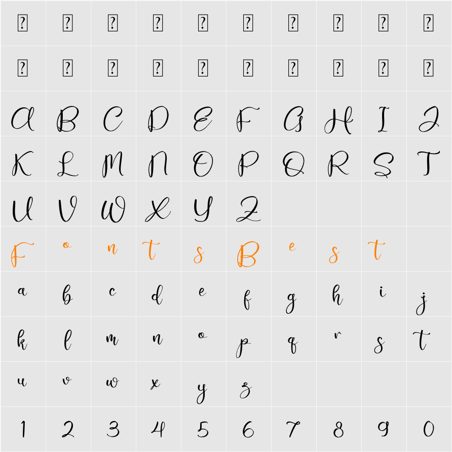 Amalia Character Map