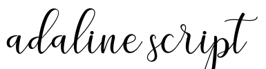 adaline script Font Image