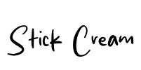 Stick Cream Font Image