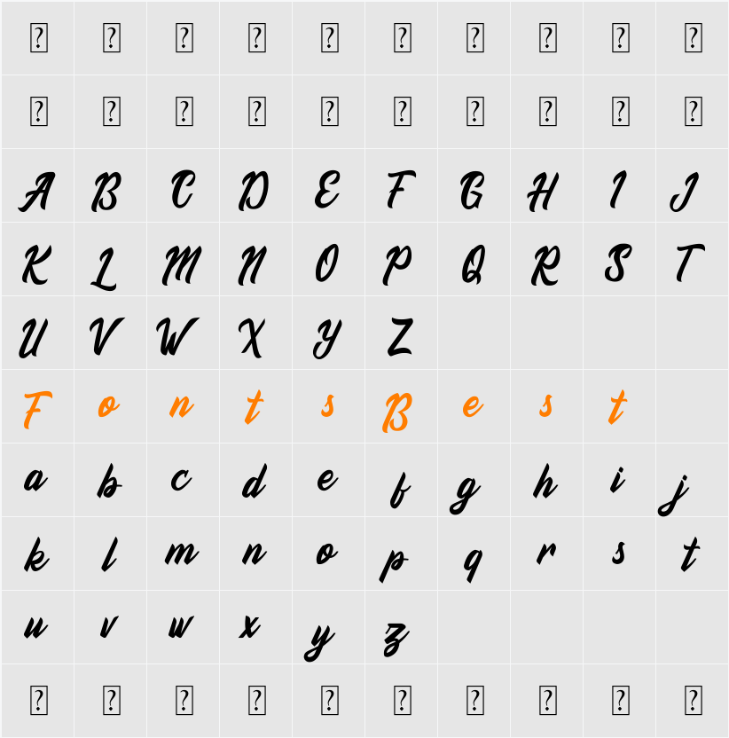 Aliyah Character Map