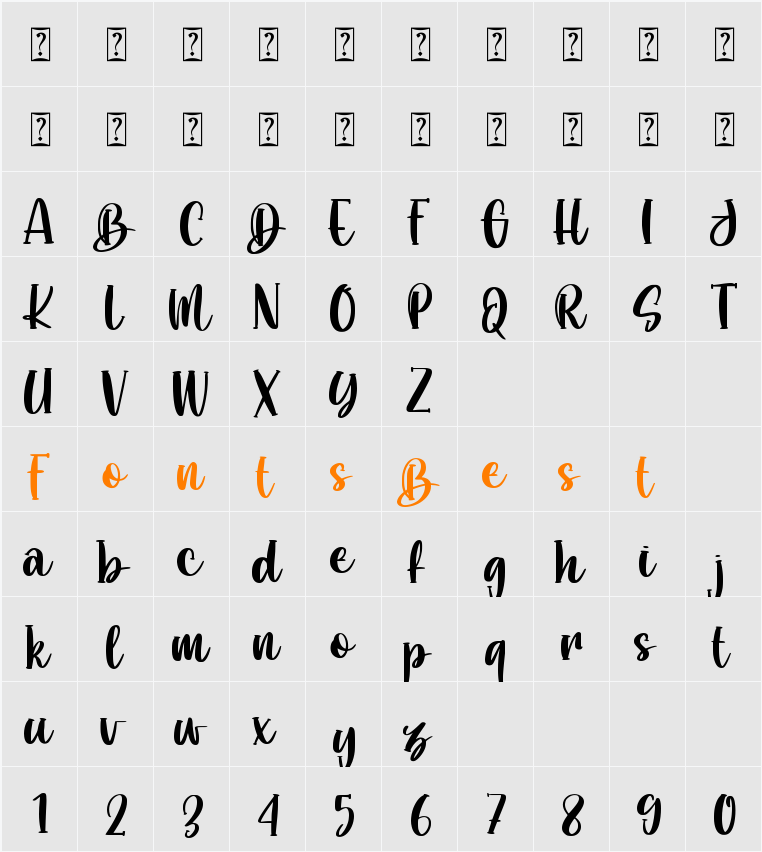 Deallove Character Map