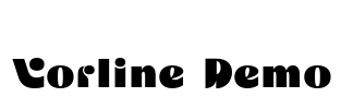 Vorline Demo Font Image