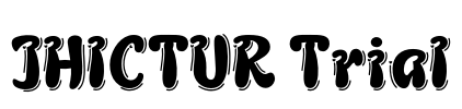 JHICTUR Trial Font Image