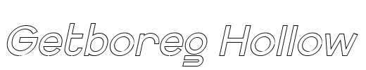 Getboreg Hollow Font Image