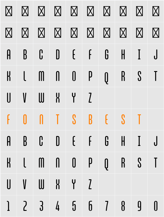 ZT Break Fast Character Map
