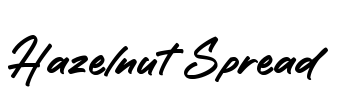 Hazelnut Spread Font Image