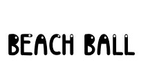 Beach Ball Font Image