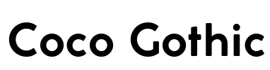 Coco Gothic Font Image