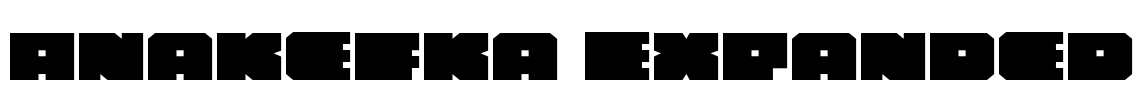 Anakefka Expanded Font Image