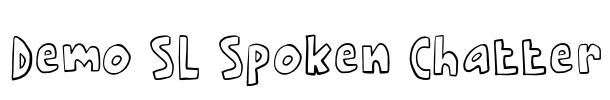 Demo SL Spoken Chatter Font Image