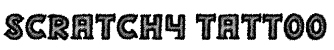 Scratchy Tattoo Font Image