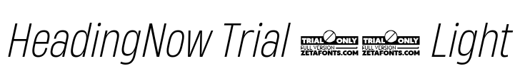 HeadingNow Trial 52 Light Font Image
