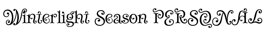 Winterlight Season PERSONAL Font Image