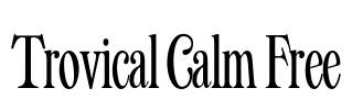Trovical Calm Free Font Image