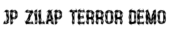 JP Zilap Terror DEMO Font Image