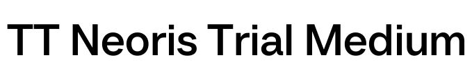 TT Neoris Trial Medium Font Image