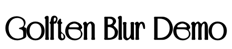 Golften Blur Demo Font Image