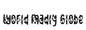 World Madly Globe Font Image