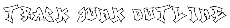 Track Junk Outline Font Image