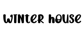Winter House Font Image