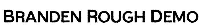 Branden Rough Demo Font Image