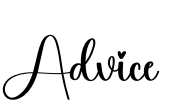 Advice Font Image