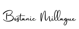 Bostanic Millague Font Image