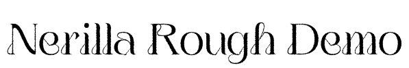 Nerilla Rough Demo Font Image