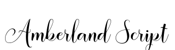 Amberland Script Font Image